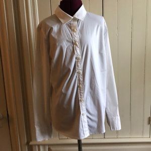 J. Crew White Oxford